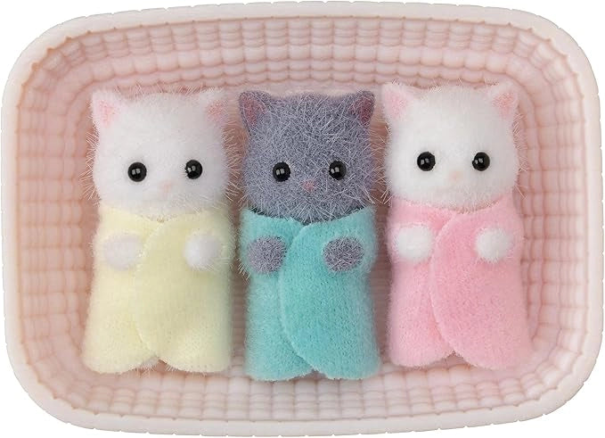 Sylvanian Families - Trigemini Gatto Persiano ? Adorabile Set di Bebe con Dettagli Morbidi e Posizionabili ,Epoch,Eta 3+