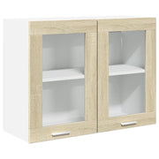 Armadio pensile | Mobile Pensile ¡°Lyon¡± Vetro Rovere Sonoma 80x31x60cm