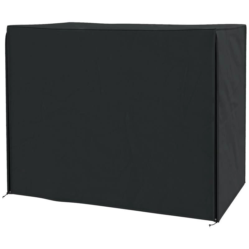 COPERTURA PER DONDOLO DA GIARDINO 3 POSTI IMPERMEABILE E ANTI UV 220X125X172 CM NERO
