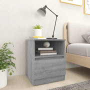 Comodino Grigio Sonoma 40x40x50 cm in Legno Multistrato 815818