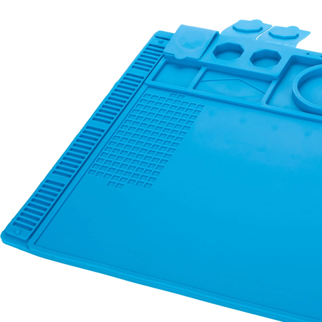 Tappetino in Silicone Antistatica 480x320mm – Resistenza Alta Temperatura 500°C | Base Magnetica e Metallica