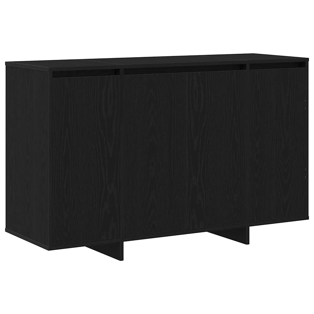 Credenza Rovere nero 120 x 41 x 75 cm Legno multistrato 3333905