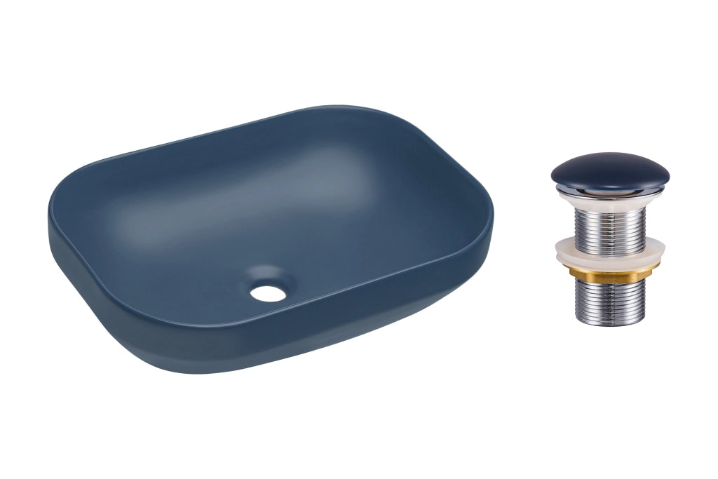 Set lavabo con tappo click-clack Lavabi da appoggio 50 x 1401 x 35 cm