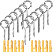 Occhiali da vetro 12 pezzi - M6 x 80 mm - Acciaio inossidabile