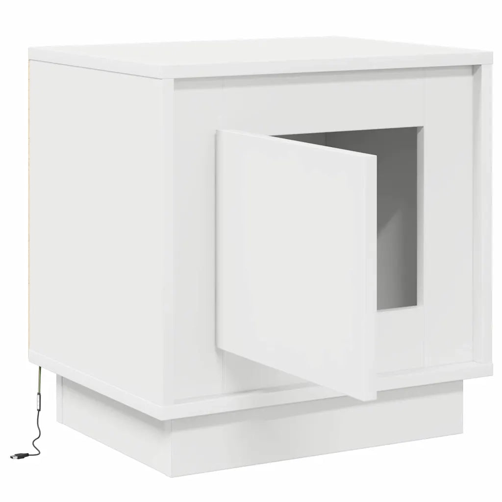 Armadio da Notte Bianco 44 x 34,5 x 45 cm Legno multistrato 869562