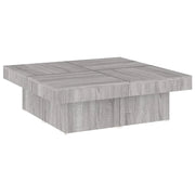 Tavolino da salotto | Tavolino da caff¨¨ | Tavolino da Soggiorno Grigio Sonoma 90x90x28 cm Legno Multistrato