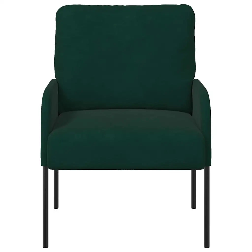 Divani con cuscino 55cm Verde Scuro Legno compensato