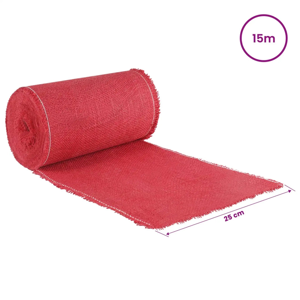 Rotolo di Juta 25 x 1500 cm Rosso 42012160