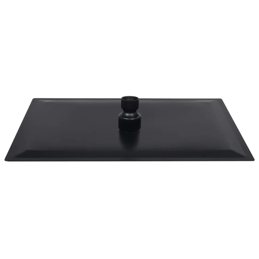 Testa Doccia a Pioggia Acciaio Inox 30x20 cm Rettangolare Nera