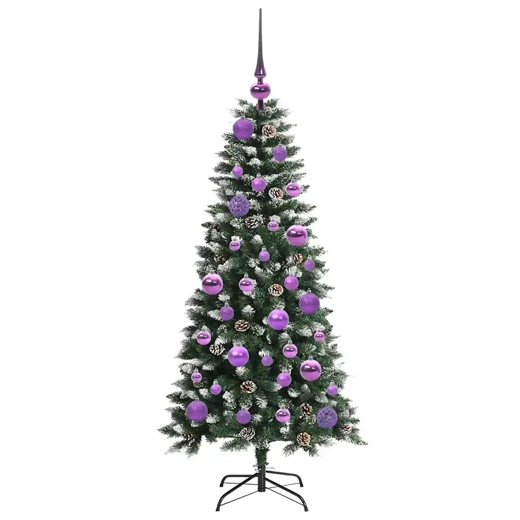 Albero di Natale artificiale con 150 LED Verde 120 cm 3395802