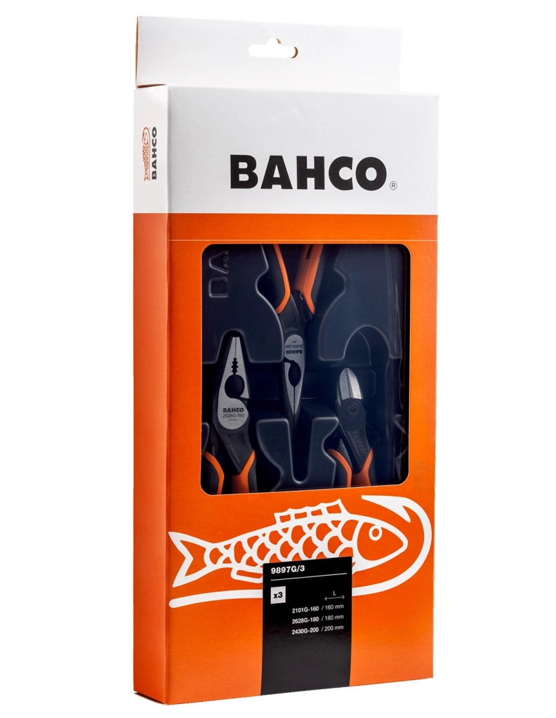 Set di 3 pinze universale ERGO™ BAHCO 9897G/3