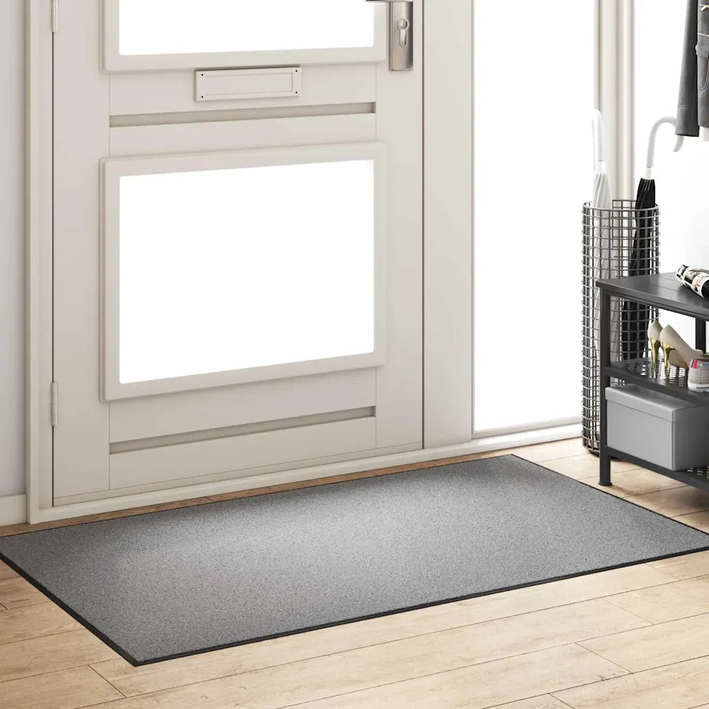 Zerbino | Tappetino Grigio e Nero 90 x 150 cm 100% Poliammide