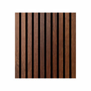 Set 12 Pannelli Decorativi 60x60 cm Motivo a Doghe in MDF e Feltro PET Rivestimento Murale Fonoassorbente Noce Chiaro