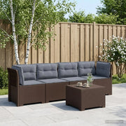 Divano da Giardino a 4 Posti con Cuscini in Stile Rattan PP 3443877