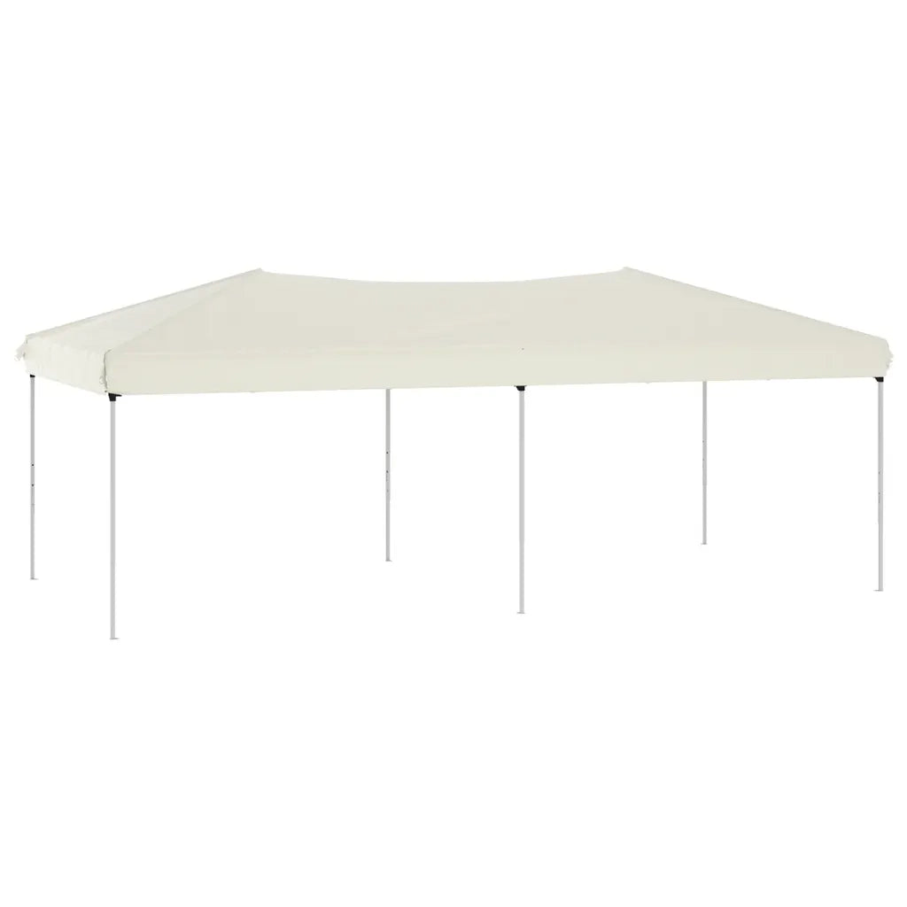 Tenda per Feste Pieghevole-Tenda Gazebo Crema 3x6 m