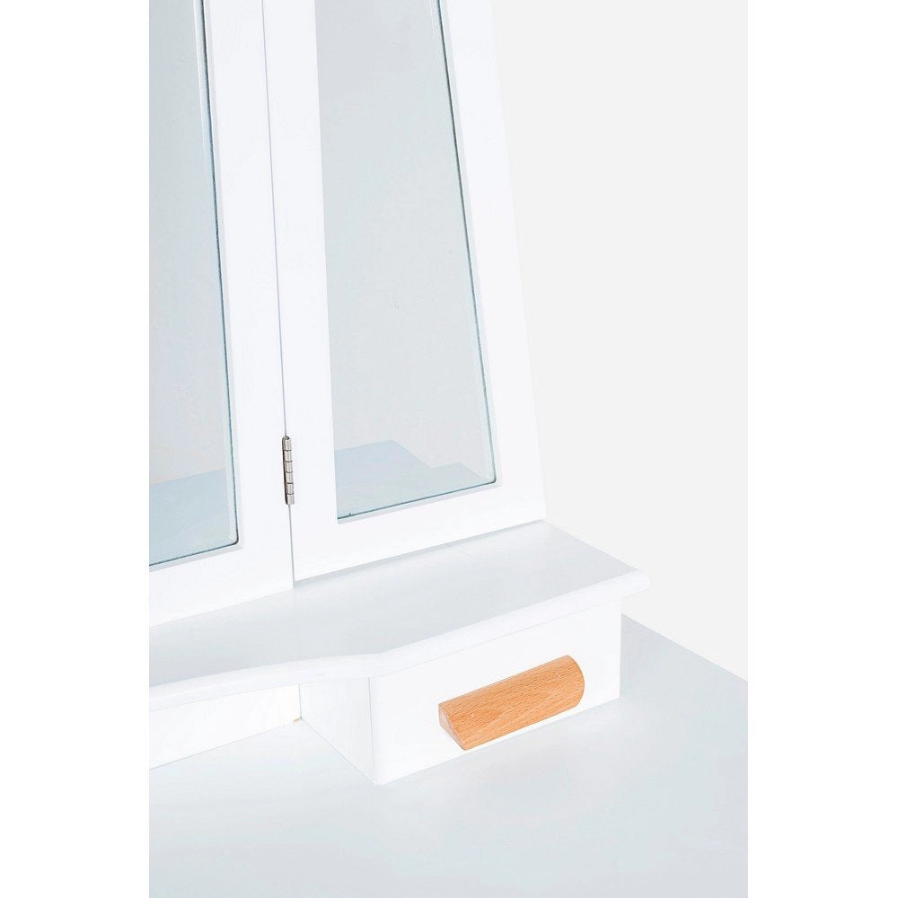 Consolle con Specchio Legno Bianco Moderna da Interno - EXCEPTIONAL