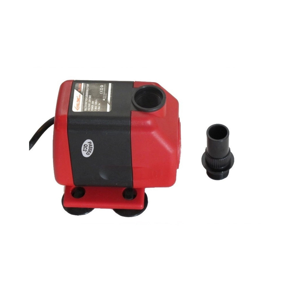 Trade Shop - Pompa 3330 Acquario Sommergibile Fontane Fontana Stagno Laghetto Cascata Multi Funzione 1200l/h Max 2m -