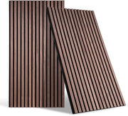 Pannelli in legno per parete, Pannelli acustici 240 x 60 cm, Lattice in legno assorbenti del suono, Pannelli decorativi 3D per parete, Decorazione per parete moderna per ufficio, camera da letto, cucina, noce