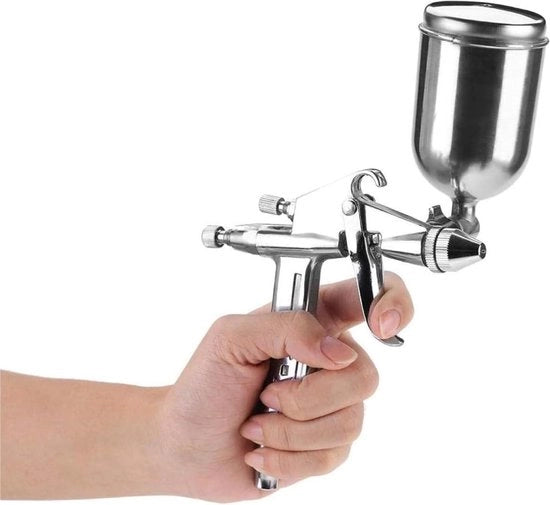 Spaziatore di vernice a pistola 05 mm bocchetta con pistola a vernice da 125 ml per auto, nave, mobili, falegnameria.