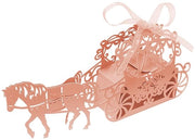 Carrello Tendenziale per 50 pezzi - Ideale per Matrimoni e Feste di Compleanno - Scatole per Caramelle - Design Elegante - Carta e Lint di Alta Qualità - Scatola di Regali