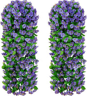 Set di piante artificiali appese da 2 – Decorazione floreale realistica per interni ed esterni