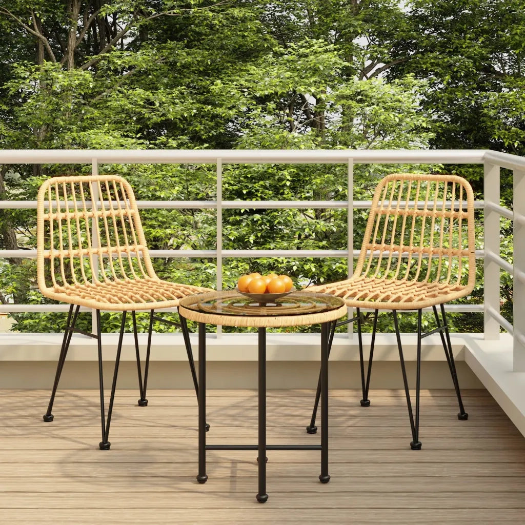 Set da Pranzo da Giardino 3 pz in Polyrattan 3157831