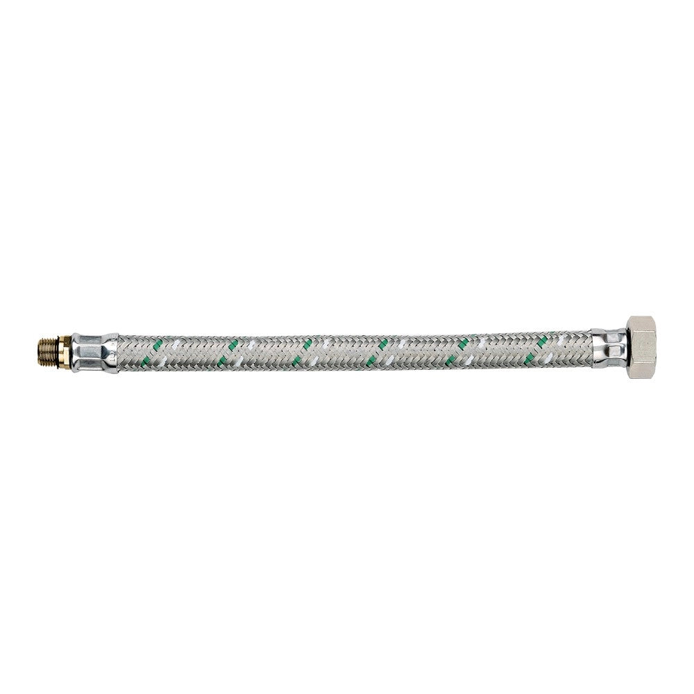 Attacchino flessibile inox maschio corto 10x1- femmina