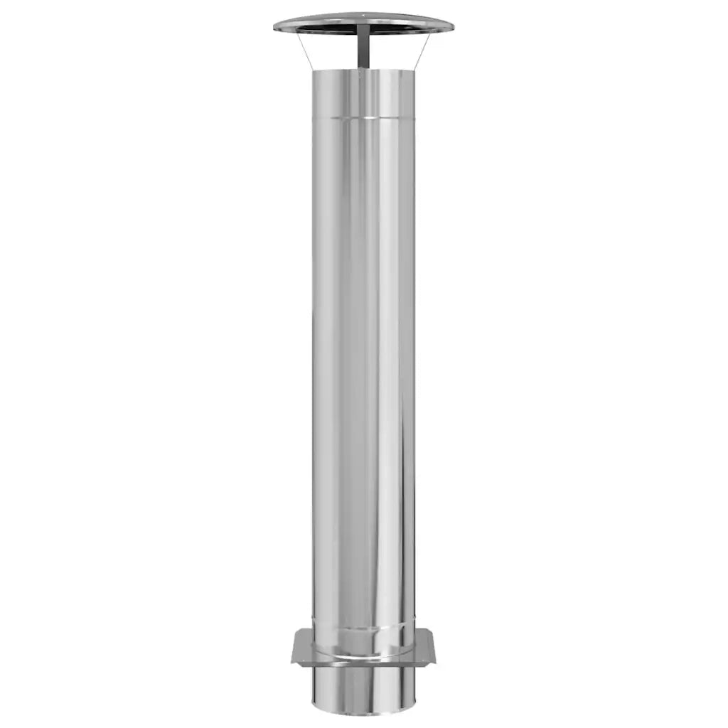 Estensione Camino Argento 35 x 35 x 132 cm Acciaio inossidabile 42008454