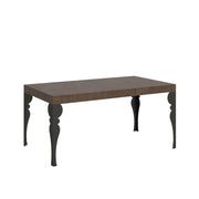 Tavolo allungabile 140/400x90 cm Paxon Premium noce gambe antracite