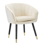 Poltrona Paris Crema/gold cm 62x58x78