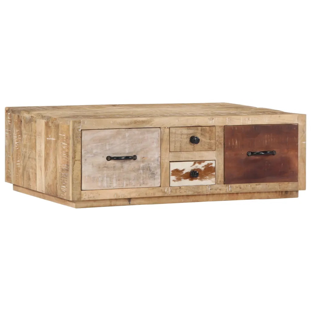 Tavolino da Salotto 90x60x30 cm in Legno Massello di Mango 249863