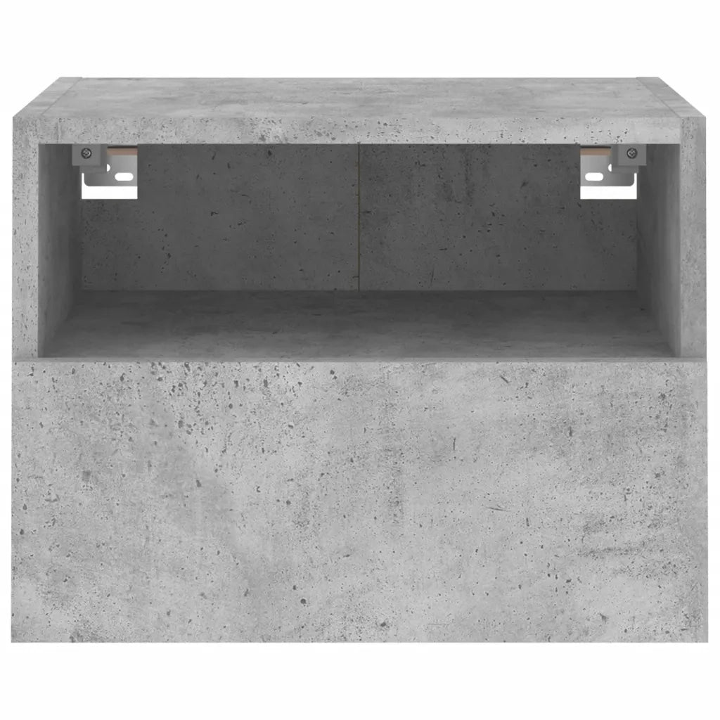 Mobili TV Muro 2pz Grigio Cemento 40x30x30 cm Legno Multistrato 836847