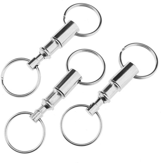 Sostituto di serratura con anello a doppia vite - Rilascio rapido - Lega di acciaio - 80 mm - Argento - Anello di serratura