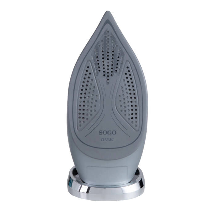 Ferro da stiro a vapore 2600W con piastra in ceramica, serbatoio 250ml, colpo di vapore 80g/min, funzione anti-calcare - SOGO
