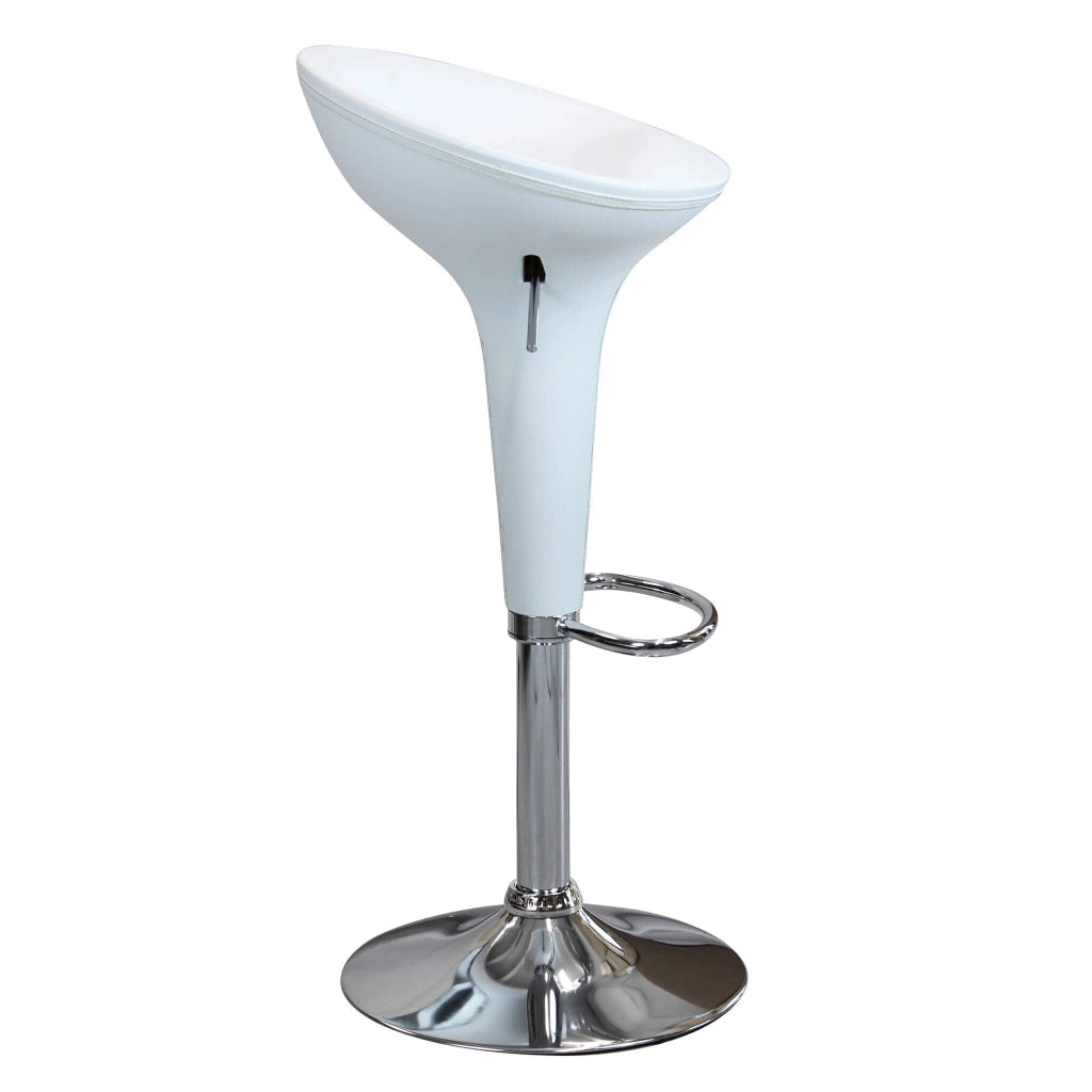Sgabello Moderno per Sala da Pranzo in Plastica Metallo cm 40x45x78 - LORENNE
