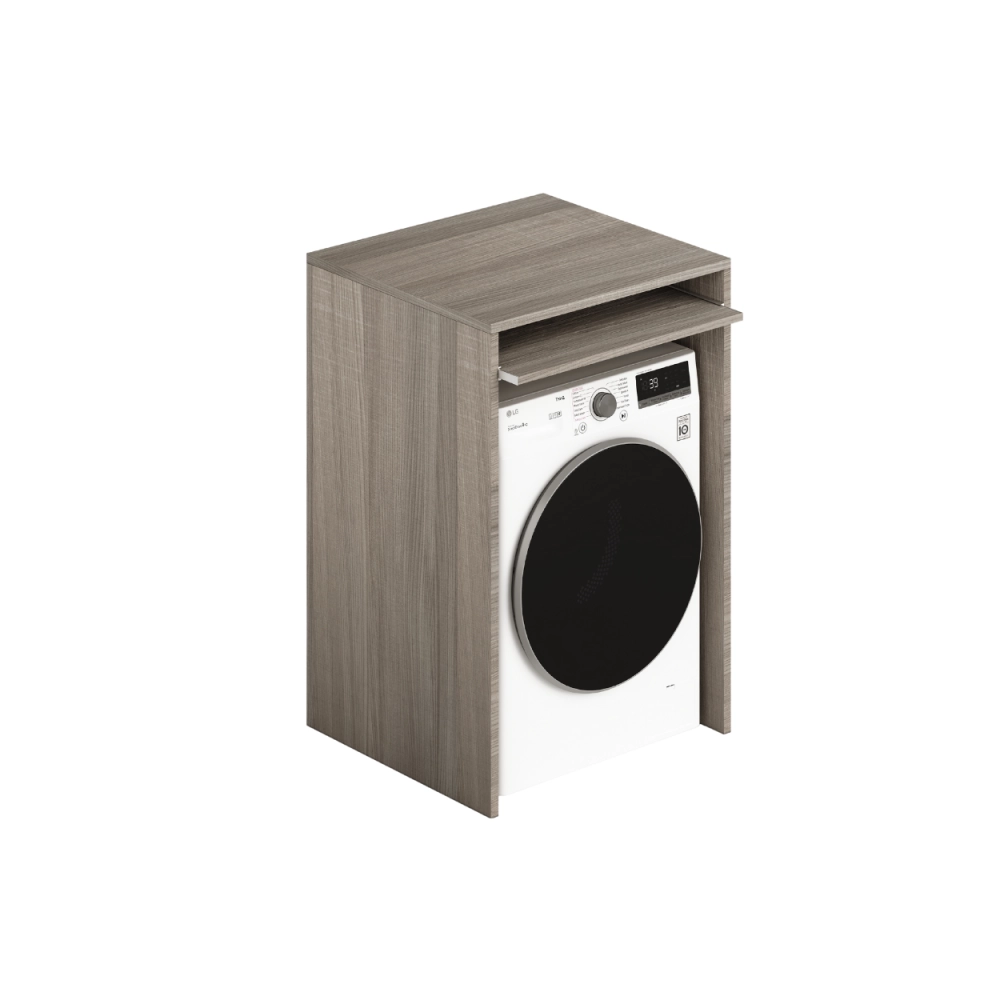 Coprilavatrice in legno ripiano estraibile 71x65x105 colore olmo