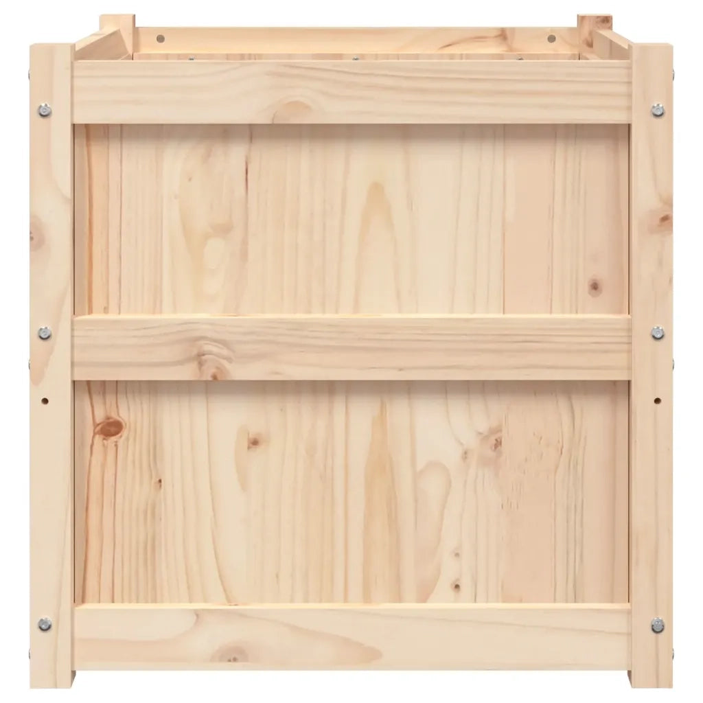 Fioriera da Giardino-Vaso da Esterno 60x60x60 cm in Legno Massello Di Pino