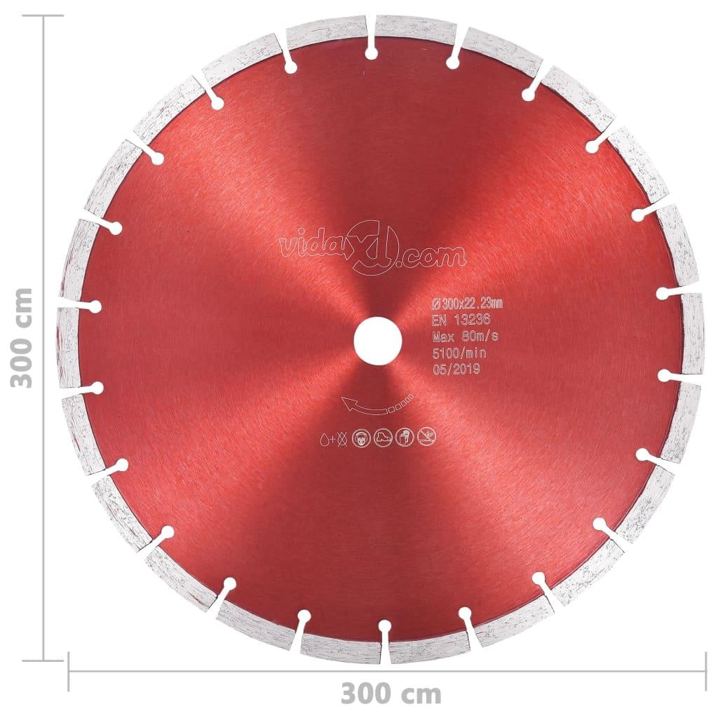 Disco da taglio diamantato lama per sega materiali in calcestruzzo disco per smerigliatrice macchina per smerigliatura sega da tavolo acciaio resistente 300 mm 02_0003711
