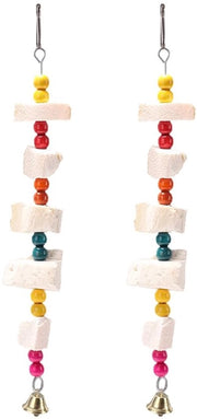 Set di gioco per uccelli con pallone a palloncini - Adatto per grandi uccelli - Sicuro per piccoli animali - Contiene inchiostri calamari ricchi di calcio - Dimensioni 28 cm - Giocattoli per animali
