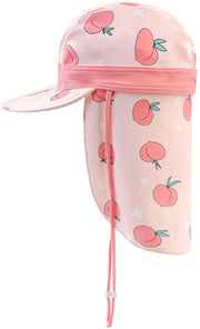 Cappello per bambini - Cappello per bambini per esterni - Cappello per bambini dai 1 ai 10 anni - Con cintura di gola regolabile - Protegge il viso e il collo - Adatto per giocare al mare, nuotare, viaggiare