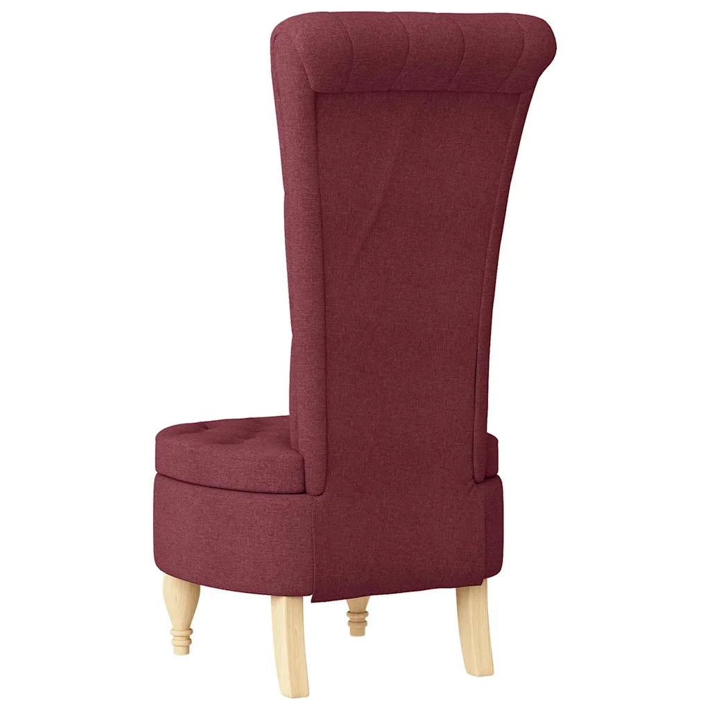 Divano Sedia-Poltrona Slipper Rosso Vino 56,5 x 70 x 110 cm Tessuto