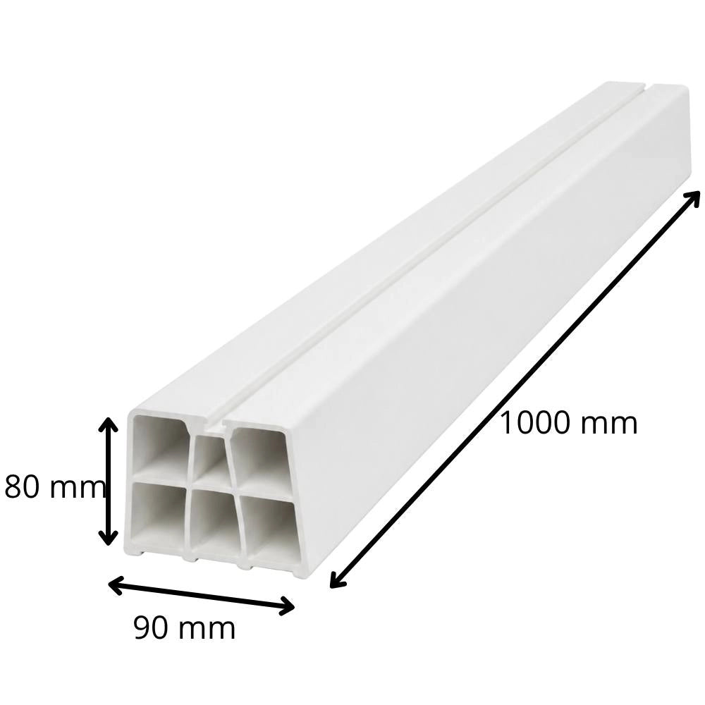 Base supporto pavimento pvc h80 1000 mm per unità esterne hvc