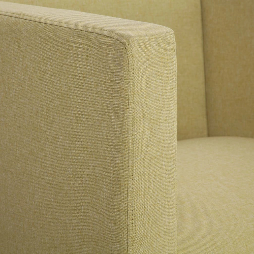 Poltrona sedia seduta lounge divano club di design cubo da soggiorno poliestere verde 1102270/2