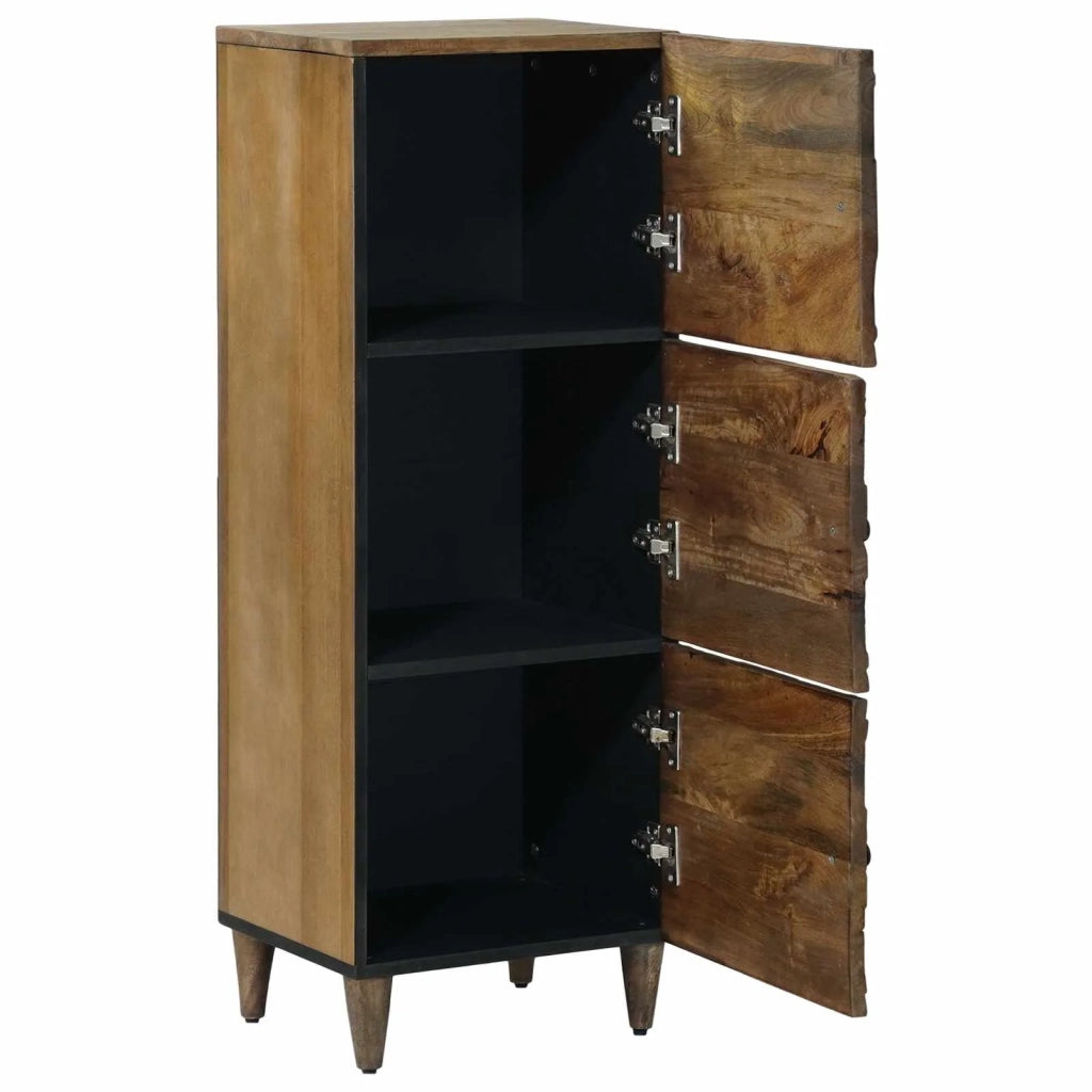 Credenza | Mobile Alto Marrone 40 x 33,5 x 110 cm Legno di mango massello