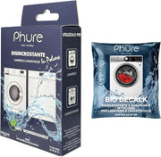 PHURE Decalcificante in Polvere Monodose Detergente Anticalcare per Lavatrice, Lavastoviglie e grandi elettrodomestici, compatibile con tutte le marche, 100% Biodegradabile, Ecologico Made in Italy