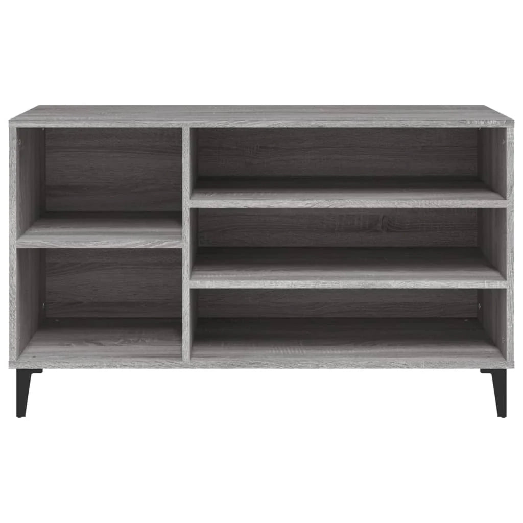 Scarpiera mobile contenitore per scarpe mobile per ingresso/corridoio/soggiorno design Sonoma 102 x 36 x 60 cm legno ingegnerizzato grigio 02_0022055