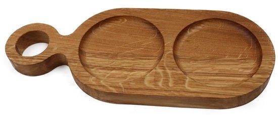Piatto da pane di quercia | Piatto geoliticato | Piatto da taglio | Piatto da colazione | Sottopiatto | Piatto da servizio, 1 pezzo