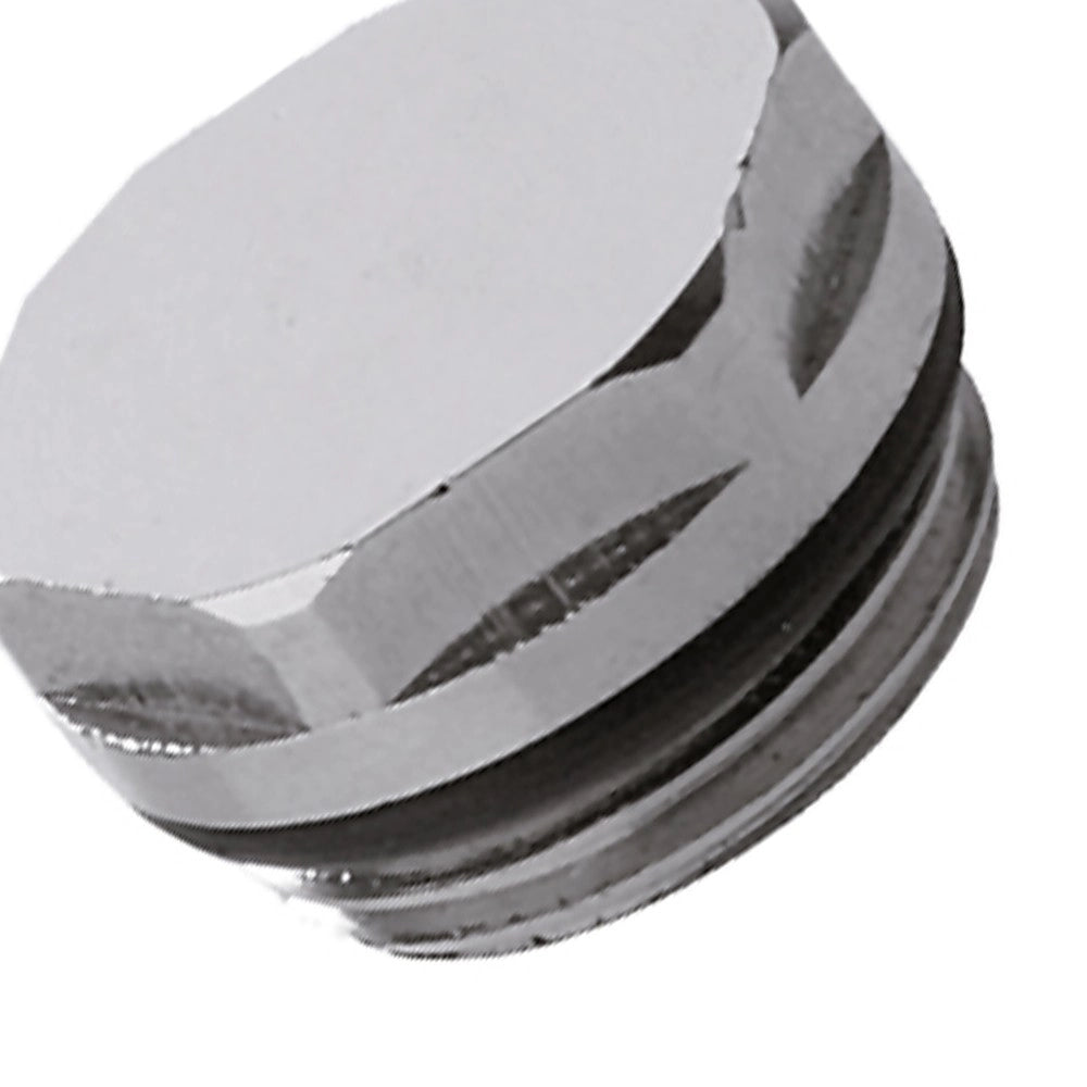 Tappo in ottone cromato per radiatori 3/8