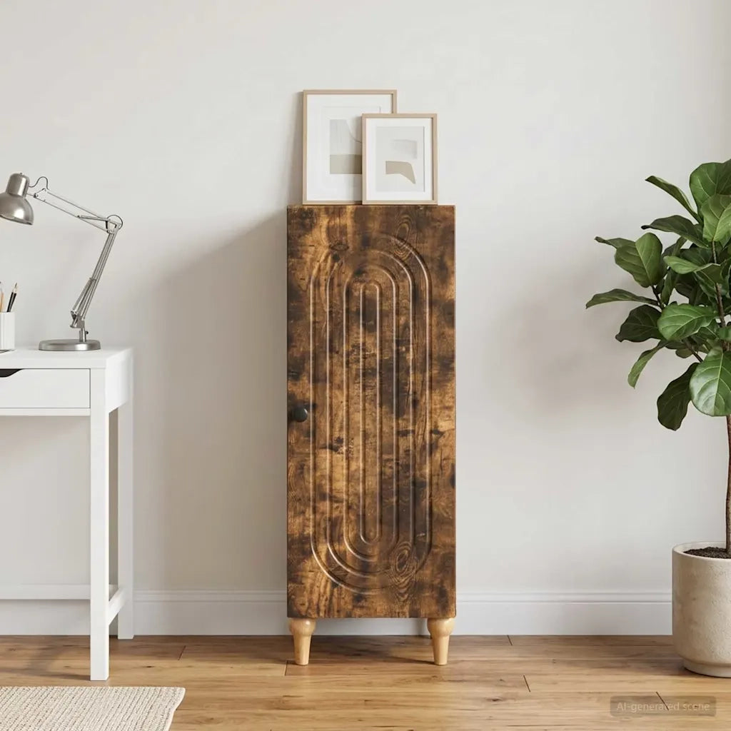Credenza Rovere Fumo 33 x 34,5 x 90 cm Legno ingegnerizzato 894140