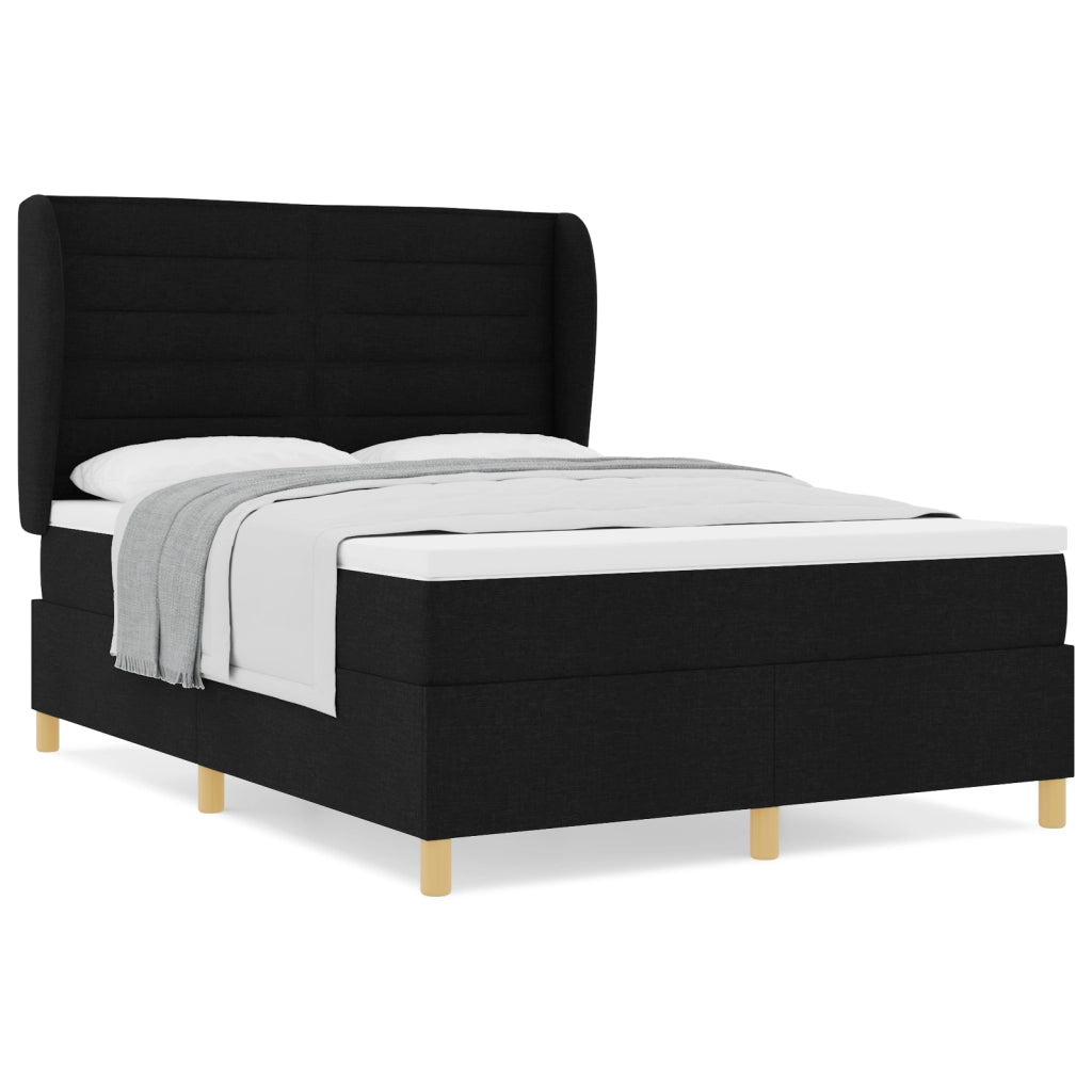 Letto con Materasso Black 140x190 cm Tessuto